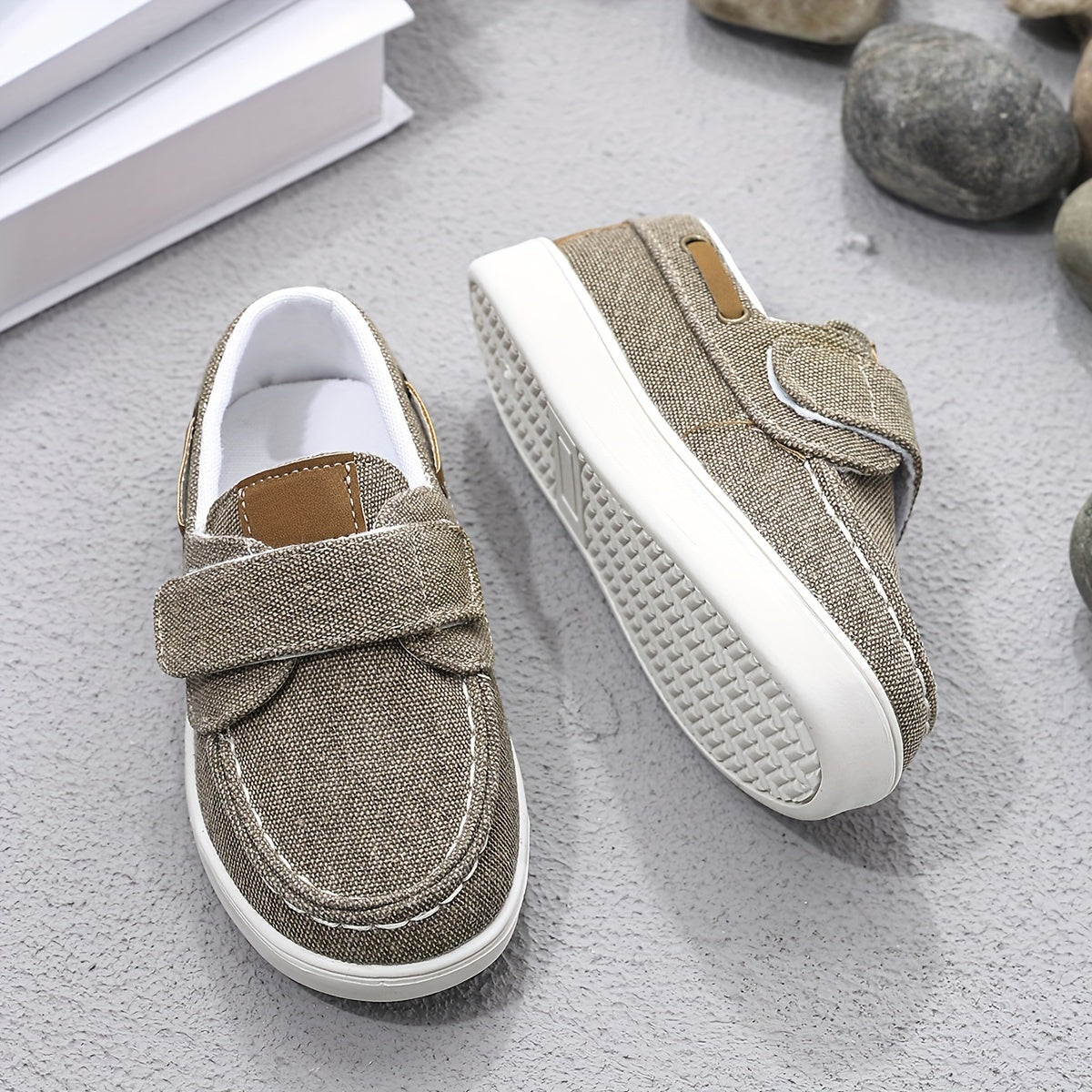 Boys' Non-Slip Soft-Soled Low-Top Canvas Shoes