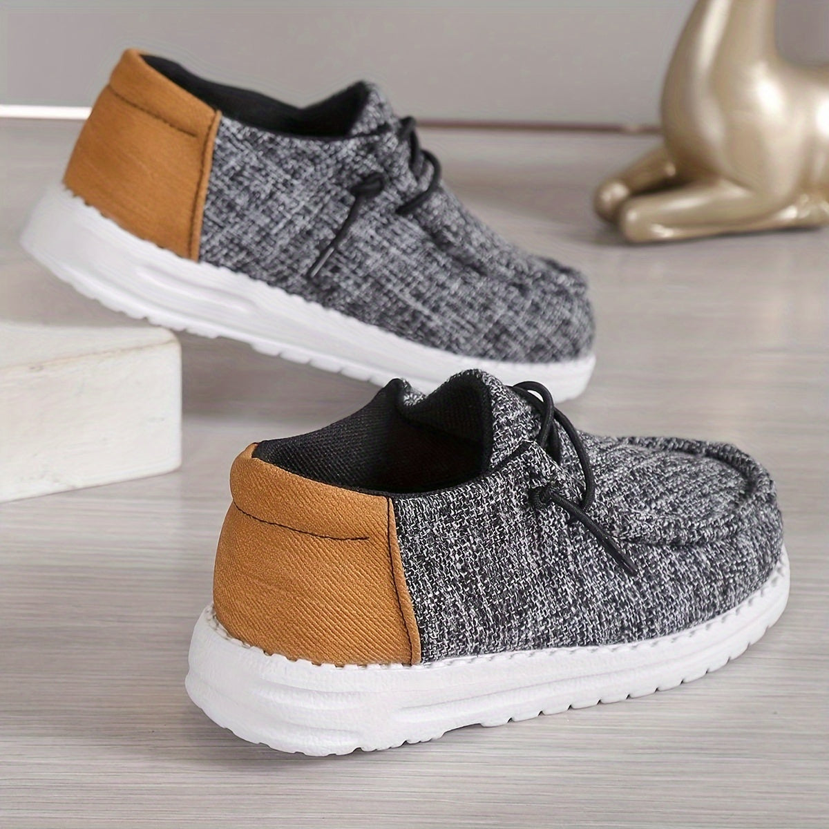 Casual Comfortable Low Top Canvas Shoes For Boys, Breathable Lightweight Loafer Shoes For All Seasons