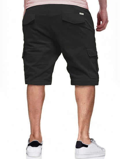 Loose-Fit Cargo Shorts - Men's Street Style Casual Urban Fashion - Multiple Pockets for Summer Outdoor Sports Hiking