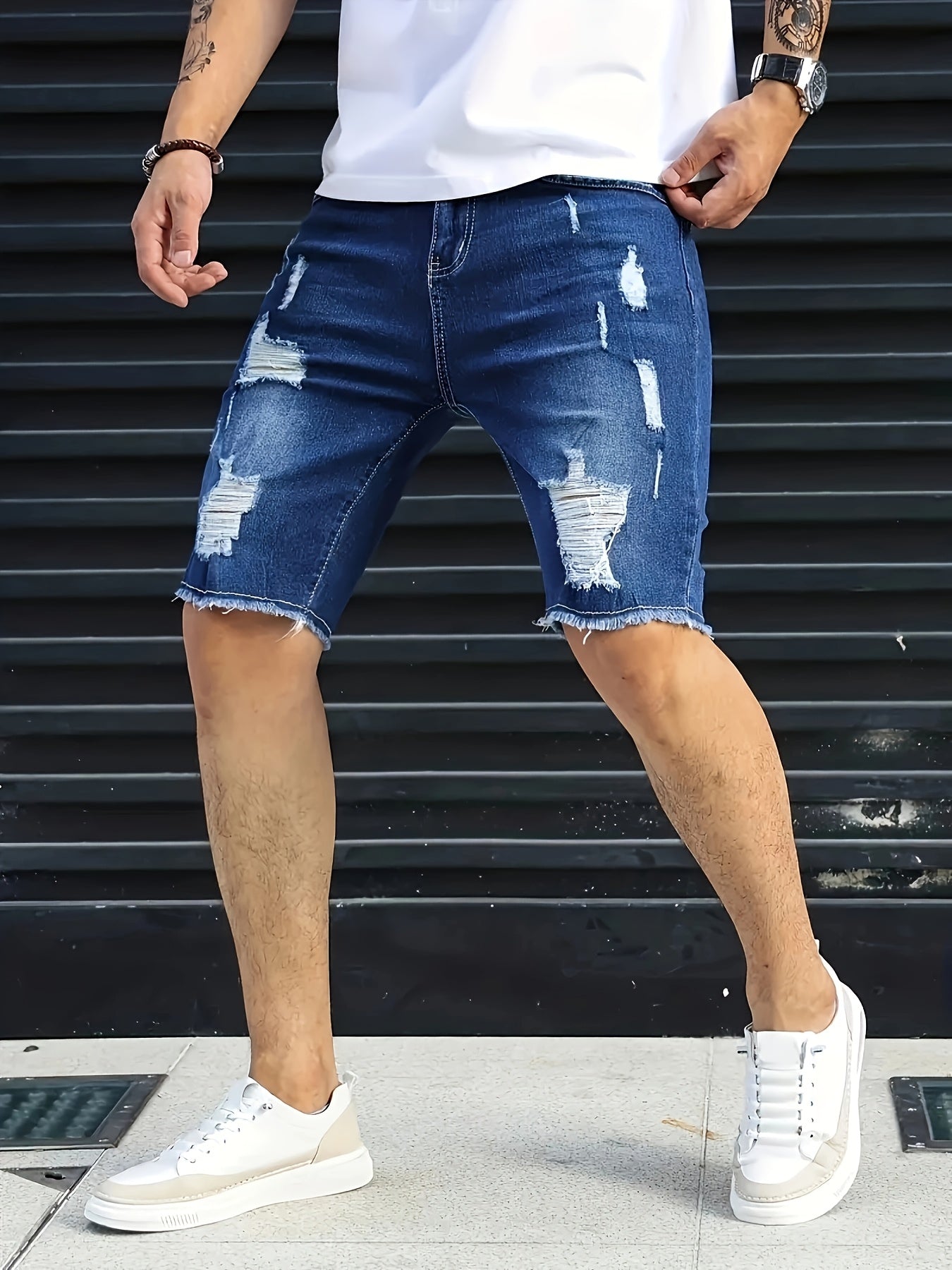 Casual Shorts Are a Trendy Choice for Summer Denim Fashion.