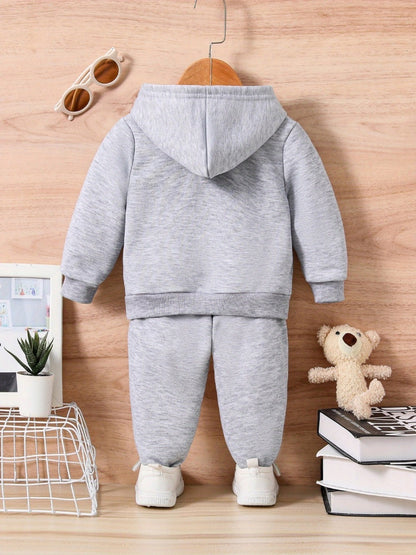 Boys' Casual Hoodie And Long Pants Set for Spring And Autumn, for Outdoor