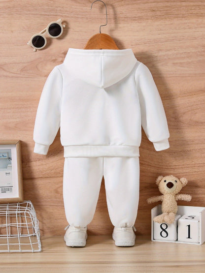 Boys' Casual Hoodie And Long Pants Set for Spring And Autumn, for Outdoor