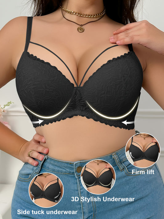 [Large Anti-Sagging Breast Bra] Sexy Beautiful Breast Bra for Women with Steel Ring Large Size Anti-Sagging