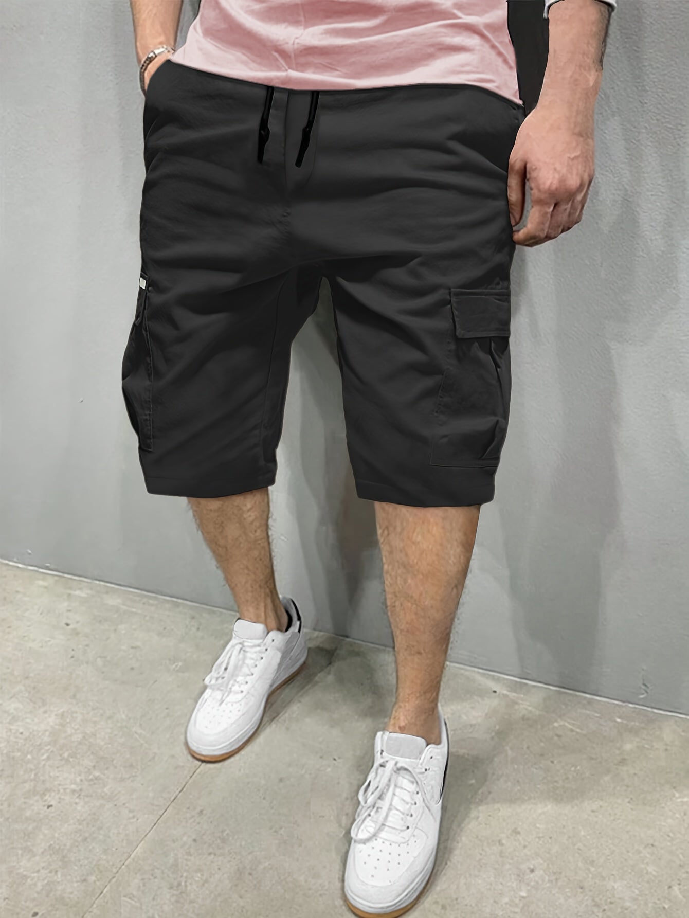 Loose-Fit Cargo Shorts - Men's Street Style Casual Urban Fashion - Multiple Pockets for Summer Outdoor Sports Hiking