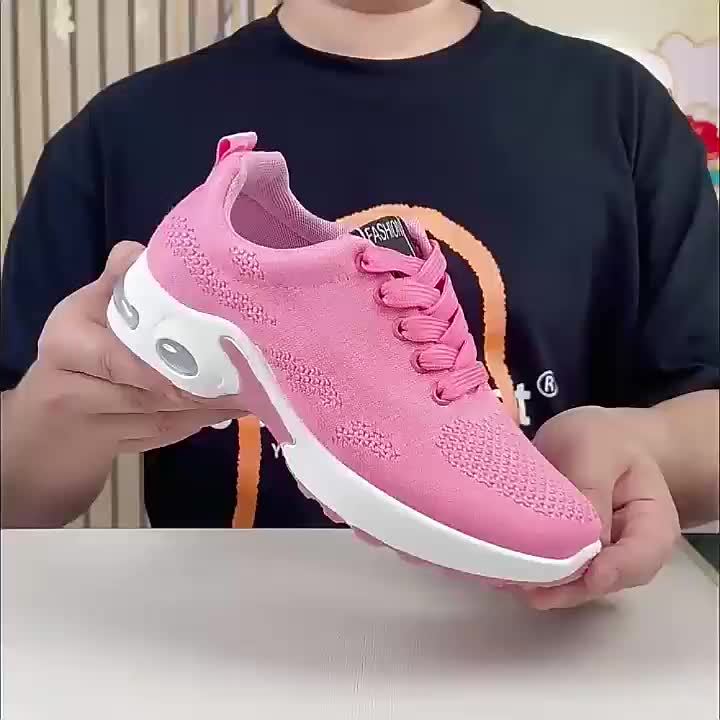 Women's Low-Top Air Cushion Sneakers - Shock Absorbing, Breathable, Lightweight, Comfortable for Outdoor Sports & Daily Wear