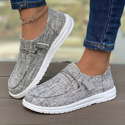 Soft Sole Lightweight Solid Color Loafers - Women's Casual Flat Slip On Walking Shoes - Low-top Daily Footwear