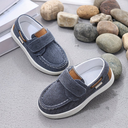 Boys' Non-Slip Soft-Soled Low-Top Canvas Shoes