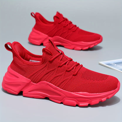 [Lightweight Athletic Lace-up Sneakers] Men's Lace-up Sneakers - Athletic Shoes - Lightweight And Breathable Walking Shoes