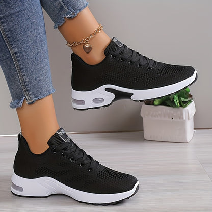 Women's Low-Top Air Cushion Sneakers - Shock Absorbing, Breathable, Lightweight, Comfortable for Outdoor Sports & Daily Wear