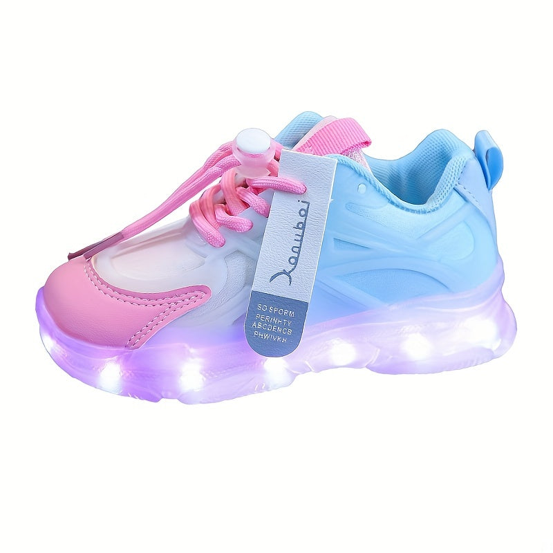 Usb Charging Light Shoes Colorful Sixteen Mode Running Horse Light Shoes Cool Luminous Boys Girls Can Change Color Color Lights Running Sneakers Cartoon Casual Shoelace Light Shoes