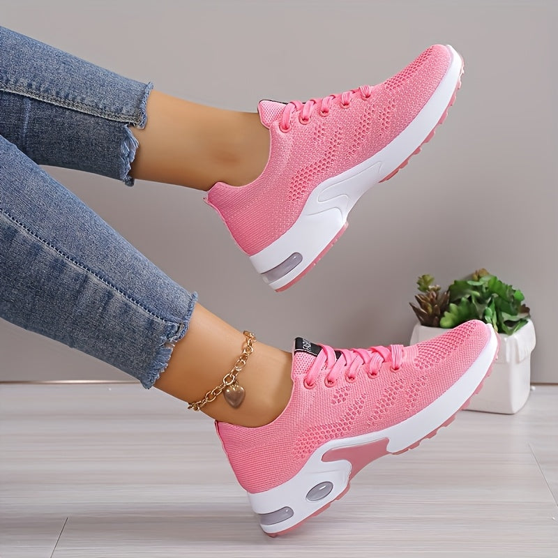 Women's Low-Top Air Cushion Sneakers - Shock Absorbing, Breathable, Lightweight, Comfortable for Outdoor Sports & Daily Wear