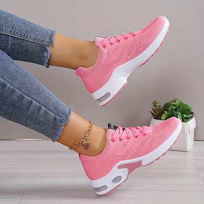 Women's Low-Top Air Cushion Sneakers - Shock Absorbing, Breathable, Lightweight, Comfortable for Outdoor Sports & Daily Wear