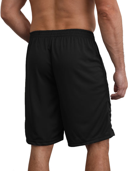 [Quick Dry] Men's Sports Shorts | 5pcs | Polyester | Loose Fit, Zip Pockets, Elastic Waistband, Quick Dry | Gym & Basketball, Running | Versatile Athletic Shorts