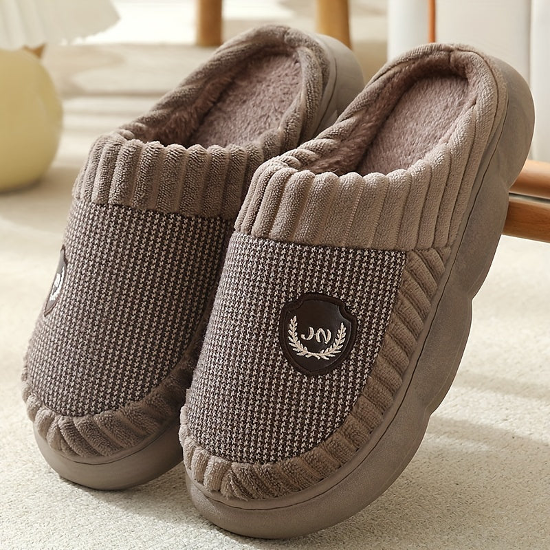 [Cozy Memory Foam Slippers Winter] CYFMYD Men's Cozy Plush Memory Foam Slippers - Breathable, Non-Slip Indoor Shoes for Winter Comfort