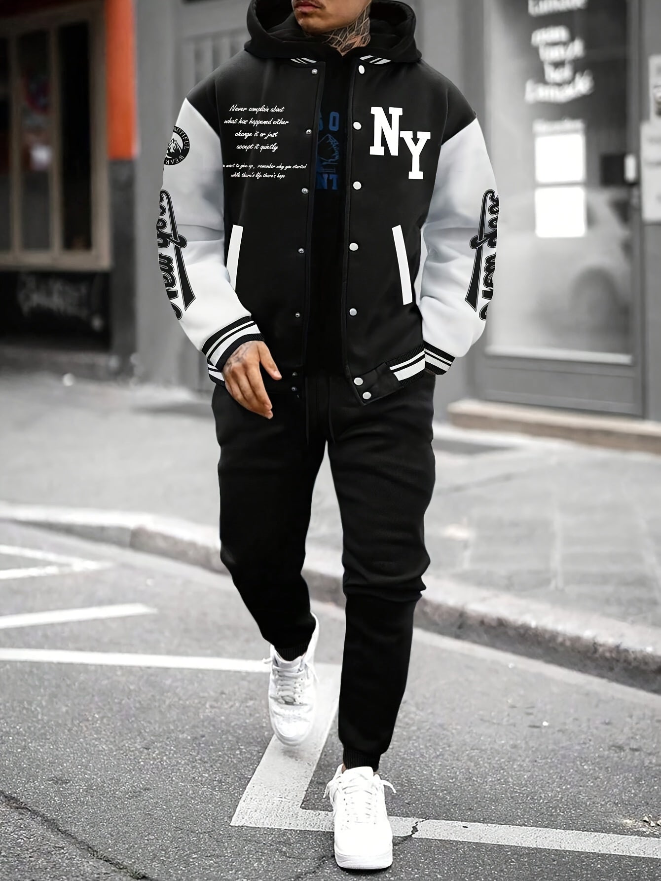 NEW YORK Men's Baseball Uniform Pants - Casual, Street Style NY Suit for Daily Wear