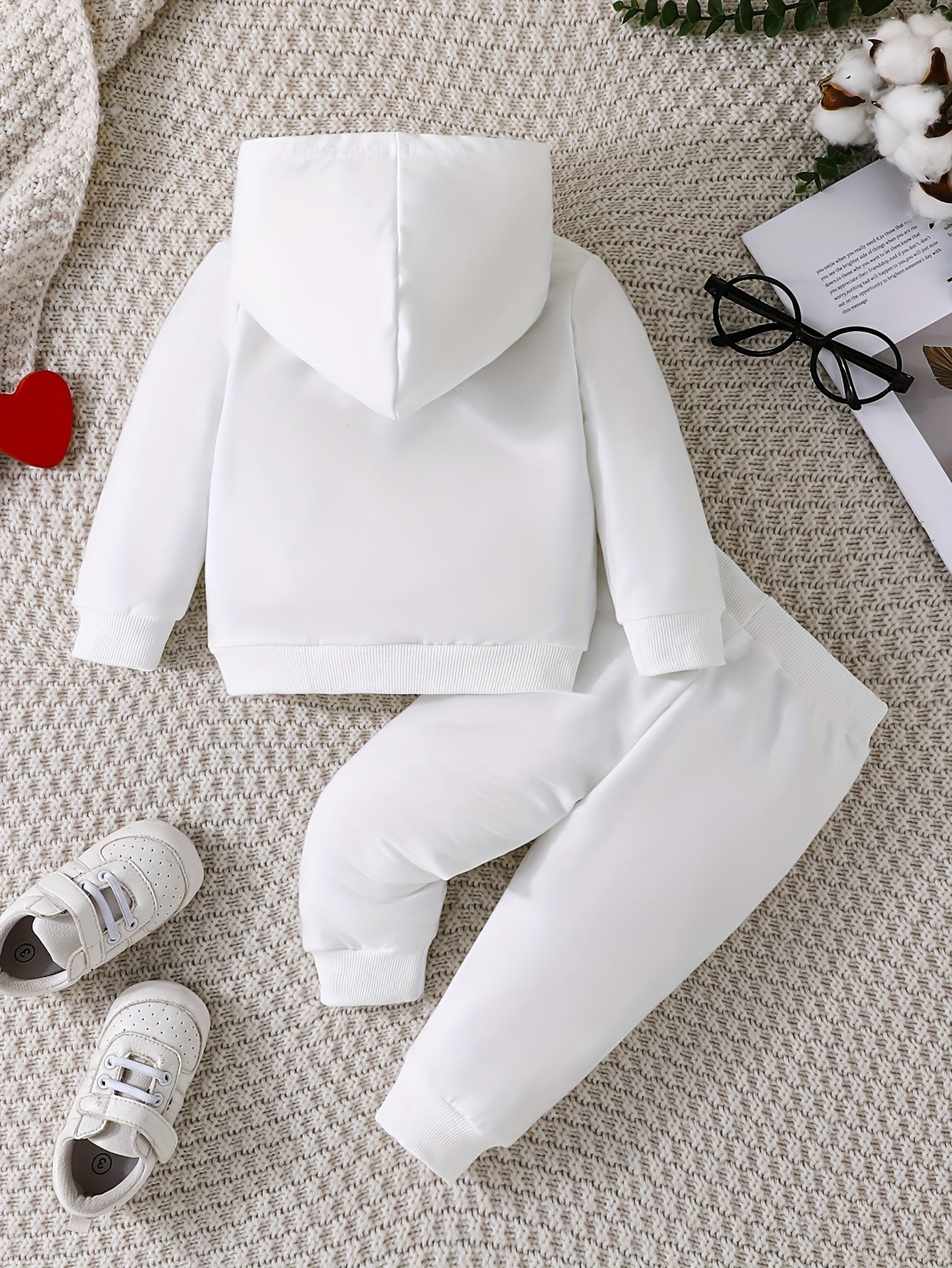 Two-piece Youngsters Boys Fashion Casual Spring and Autumn New Valentine's Day Father's Day Mother's Day Love Love Dad Mom Letter Pattern Long Sleeve Hoodie and Pants Combination Set, Perfect for Outdoor