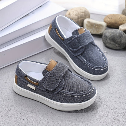 Boys' Non-Slip Soft-Soled Low-Top Canvas Shoes