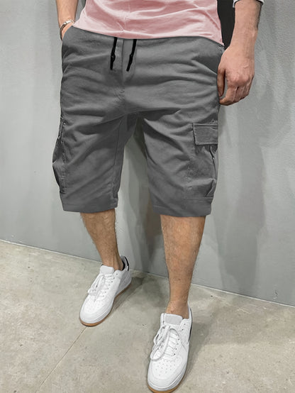 Loose-Fit Cargo Shorts - Men's Street Style Casual Urban Fashion - Multiple Pockets for Summer Outdoor Sports Hiking