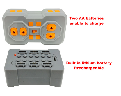 Technical Building Block MOC Power Function Parts Rechargeable Powered Module Built in battery RC motor Adjustable speed