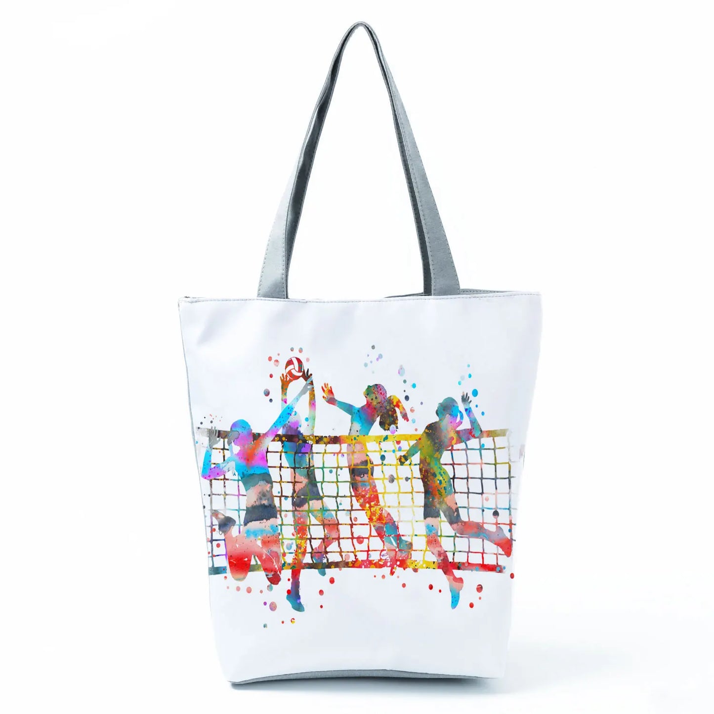 Gift Reusable Tote Watercolor Ballet Dancer Art Print Shoulder Bag Girls Gymnast Casual Women Handbags Travel Eco Shopping Bags