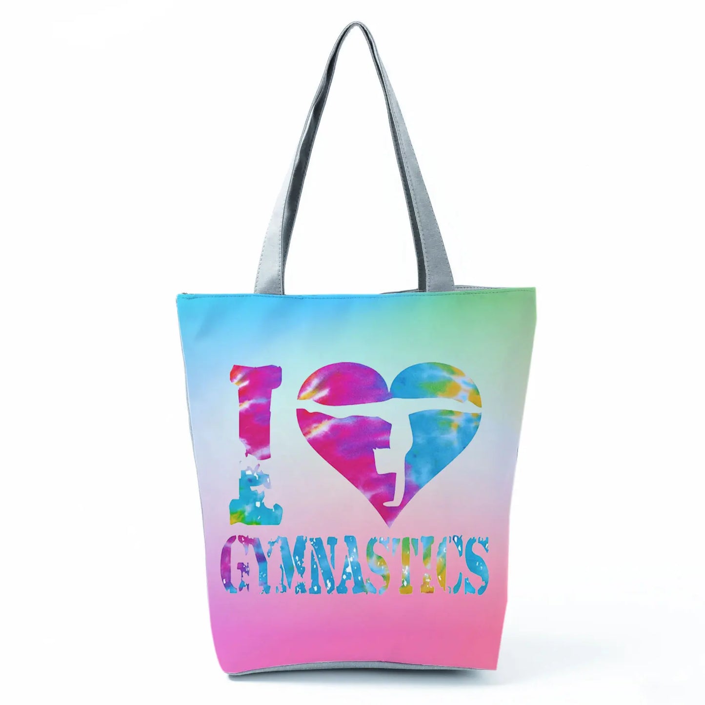 Gift Reusable Tote Watercolor Ballet Dancer Art Print Shoulder Bag Girls Gymnast Casual Women Handbags Travel Eco Shopping Bags