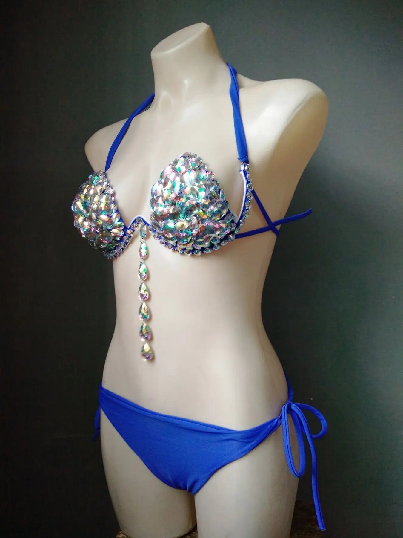 2020 venus vacation new tassels bikini set rhinestone swimwear diamond swimsuit bandage bathing suit bling stones beachwear