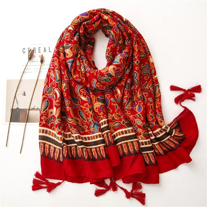 2020 New Fashion Warm Winter Scarf Print Hijab Store Shawls and Wraps Long Sjaal Female Foulard Pashmina Bandana Women