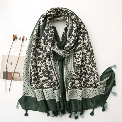 2020 New Fashion Warm Winter Scarf Print Hijab Store Shawls and Wraps Long Sjaal Female Foulard Pashmina Bandana Women