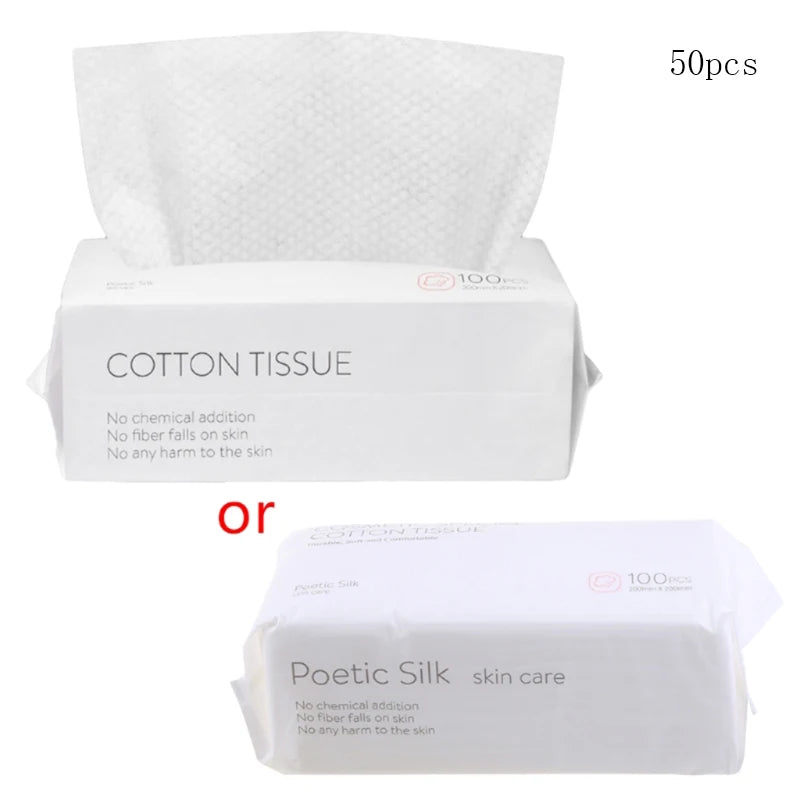 50/100pcs Disposable Face Towel Travel Cotton Makeup Wipes Facial Cleansing