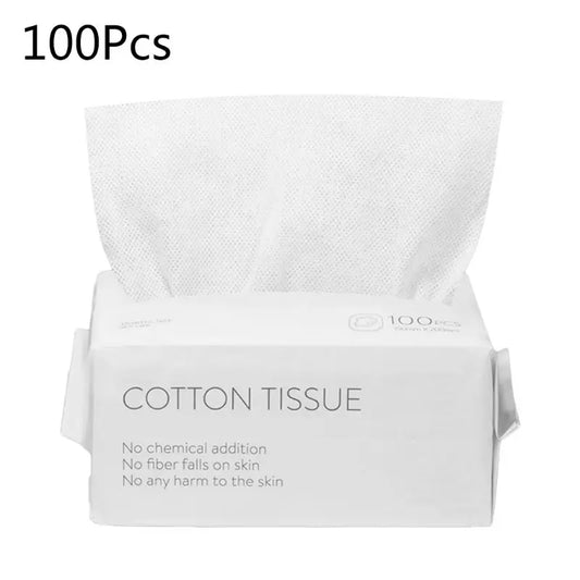 50/100pcs Disposable Face Towel Travel Cotton Makeup Wipes Facial Cleansing