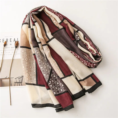 2020 New Fashion Warm Winter Scarf Print Hijab Store Shawls and Wraps Long Sjaal Female Foulard Pashmina Bandana Women