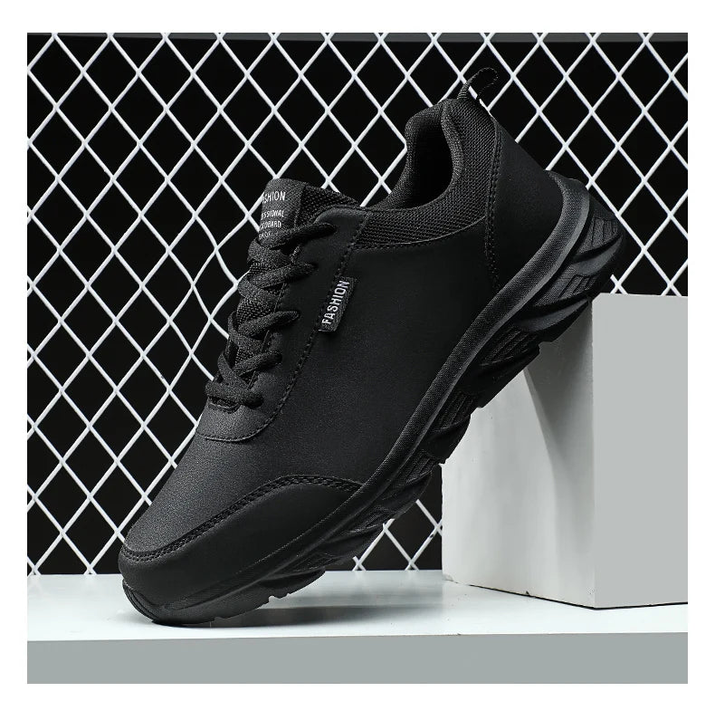 2024 New Men's Sneakers Fashion Leather Men's Casual Shoes Outdoor Jogging Training Shoes High-Quality Comfortable Men's Shoes