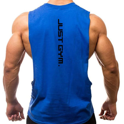 New Fashion Cotton Sleeveless Shirts Gym Hoodies Tank Top Men Fitness Shirt Bodybuilding Singlet Workout Vest Men