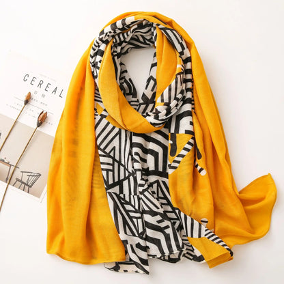 2020 New Fashion Warm Winter Scarf Print Hijab Store Shawls and Wraps Long Sjaal Female Foulard Pashmina Bandana Women