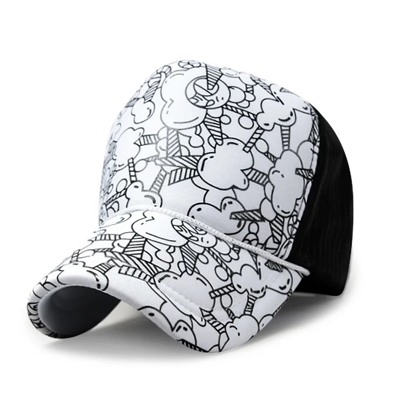 Wholesale Adult Summer Sun Hats Men Cool Hiphop Punk Rock Truck Cap Women Fashion Mesh Baseball Caps