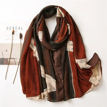 2020 New Fashion Warm Winter Scarf Print Hijab Store Shawls and Wraps Long Sjaal Female Foulard Pashmina Bandana Women