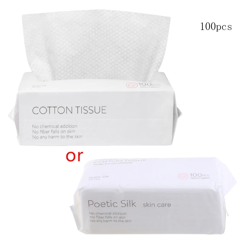 50/100pcs Disposable Face Towel Travel Cotton Makeup Wipes Facial Cleansing