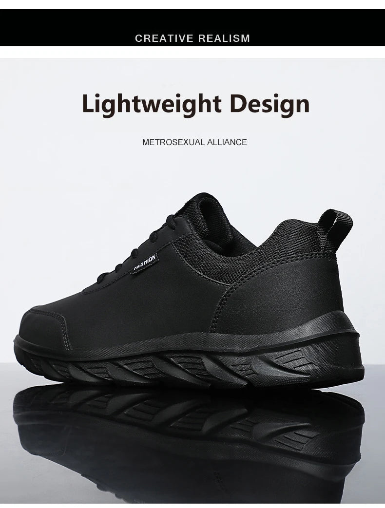 2024 New Men's Sneakers Fashion Leather Men's Casual Shoes Outdoor Jogging Training Shoes High-Quality Comfortable Men's Shoes