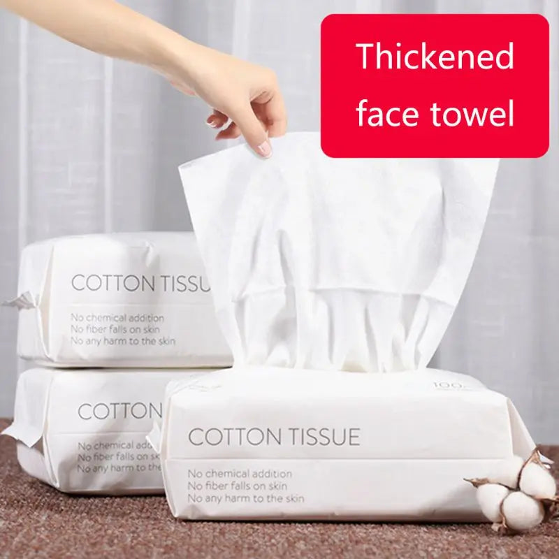 50/100pcs Disposable Face Towel Travel Cotton Makeup Wipes Facial Cleansing