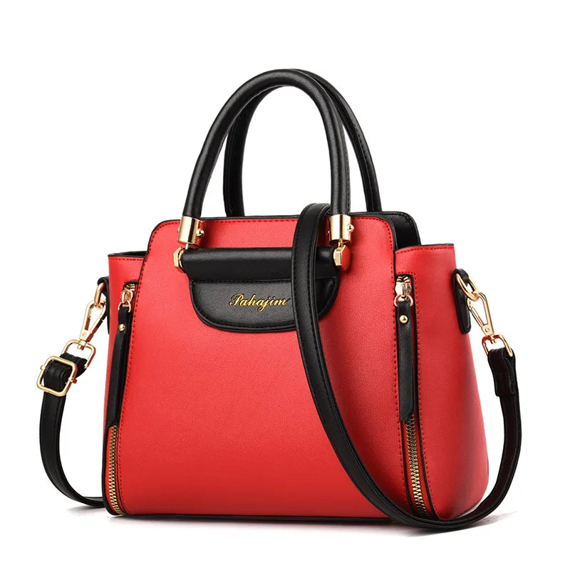 Women's bag 2025 new fashion women's bags hit color hand-held  bag Europeand the United States all-match shoulder messenger bag