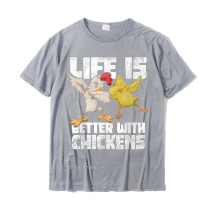 Funny Animal Farmer Dabbing Rooster Dab Hen Chicken T-Shirt Tees Cute Leisure Cotton Boy T Shirt Casual