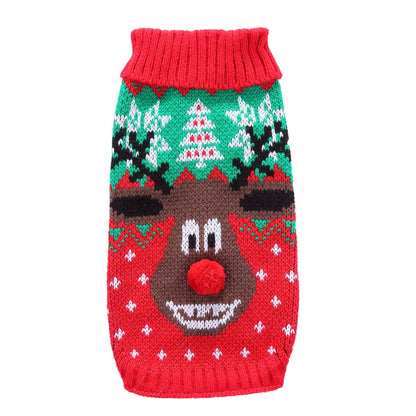 Pet Dog Sweater Cat Clothes For Small Dog Clothing Christmas Cat Sweater Dogs Coat Halloween Warm Pet Jacket Knitting Costume 35