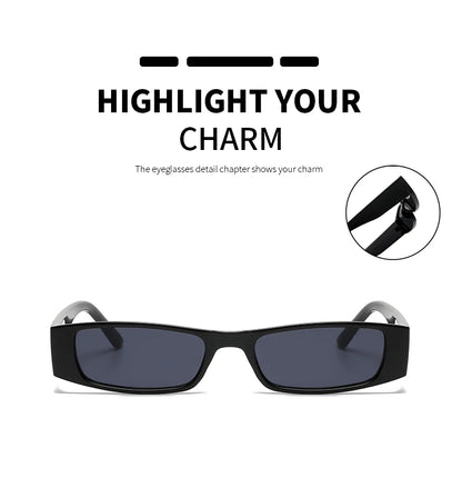 Retro Rectangle Sunglasses Women Brand Designer Fashion Small Frame Sun Glasses For Female Trend Glasees Ladies UV400