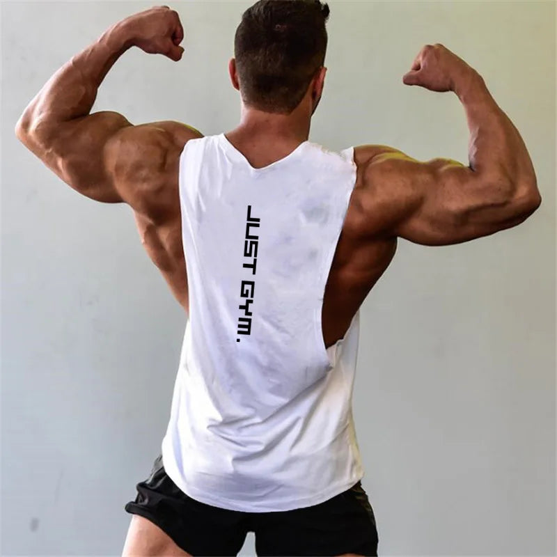 New Fashion Cotton Sleeveless Shirts Gym Hoodies Tank Top Men Fitness Shirt Bodybuilding Singlet Workout Vest Men