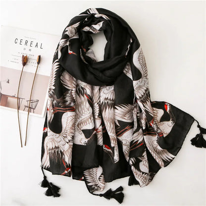 2020 New Fashion Warm Winter Scarf Print Hijab Store Shawls and Wraps Long Sjaal Female Foulard Pashmina Bandana Women