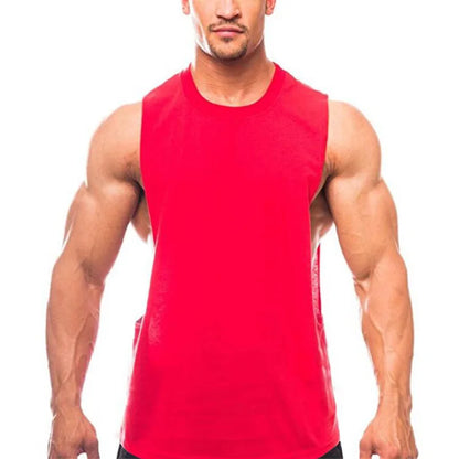 New Fashion Cotton Sleeveless Shirts Gym Hoodies Tank Top Men Fitness Shirt Bodybuilding Singlet Workout Vest Men