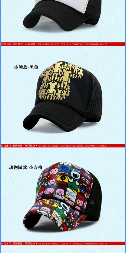 Wholesale Adult Summer Sun Hats Men Cool Hiphop Punk Rock Truck Cap Women Fashion Mesh Baseball Caps