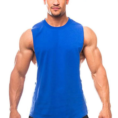 New Fashion Cotton Sleeveless Shirts Gym Hoodies Tank Top Men Fitness Shirt Bodybuilding Singlet Workout Vest Men