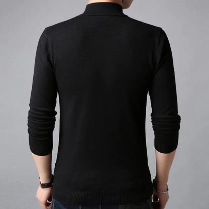 Liseaven Men Cashmere Sweaters Full Sleeve Pull Homme Solid Color Pullover Sweater Men's Tops