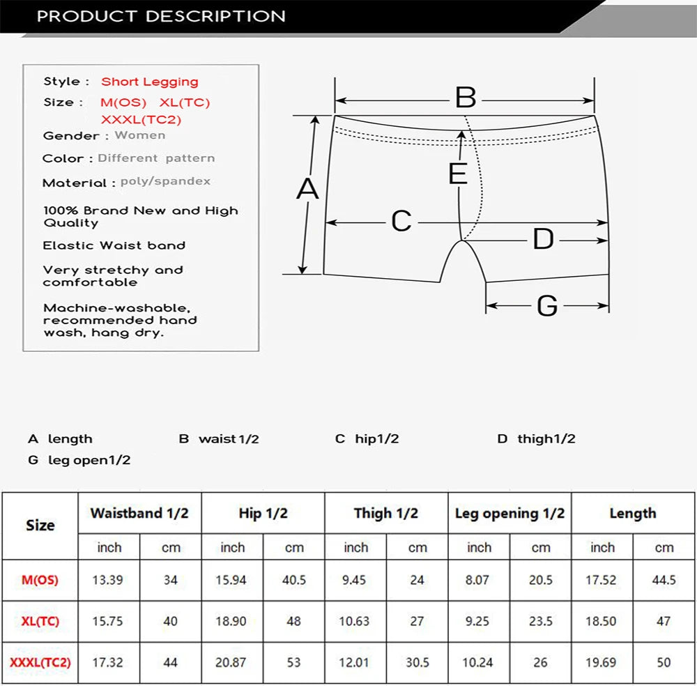 LETSFIND New Women High Waist  Short Leggings Solid Black Elastic Soft Comfortable Short Pants